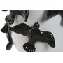 DKD Home Decor Jarrón de Gres Blanco con Detalle de Pájaro