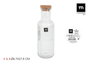 La Mediterranea Botella de Vidrio de 1 Litro con Tapón de Corcho (24 Unidades)巫
