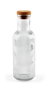 La Mediterranea Botella de Vidrio de 1 Litro con Tapón de Corcho (24 Unidades)巫