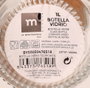 La Mediterranea Botella de Vidrio de 1 Litro con Tapón de Corcho (24 Unidades)巫