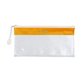 Portatodo Dohe Cremallera Apaisado Pvc Blanco/Amarillo (Set de 12)