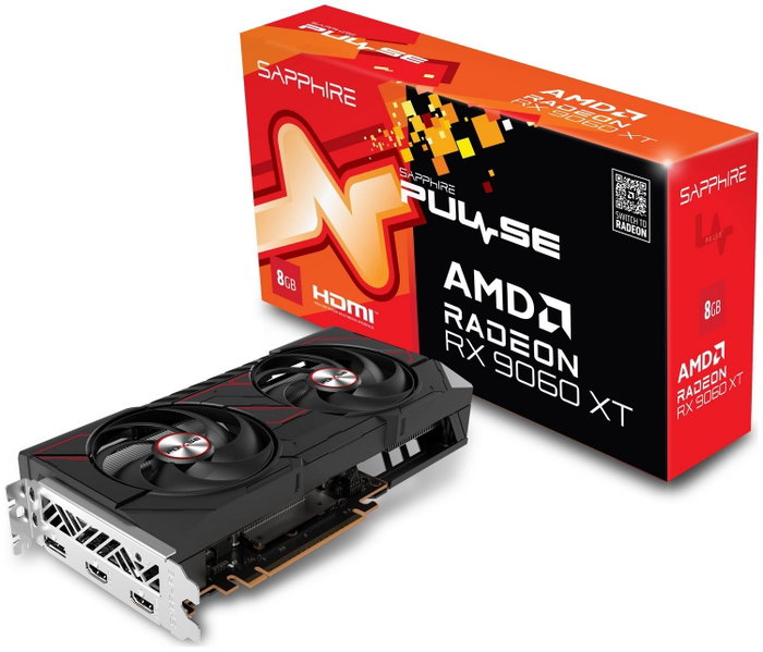 Sapphire Radeon Pulse RX 9060 XT 8GB GDDR6 Gaming OC