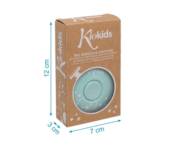 KioKids Set de Manicura Eléctrico para Bebés