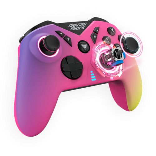 Dragon Shock 146045 Mando Multicolor Bluetooth para Nintendo Switch con Giroscopio, Botones Programables y Retroiluminación LED, 2.1+EDR, 550 mAh, Carga USB-C, Inalámbrico Dragon Shock 146045 Mando Multicolor Bluetooth para Nintendo Switch con Giroscopio, Botones Programables y Retroiluminación LED, 2.1+EDR, 550 mAh, Carga USB-C, Inalámbrico