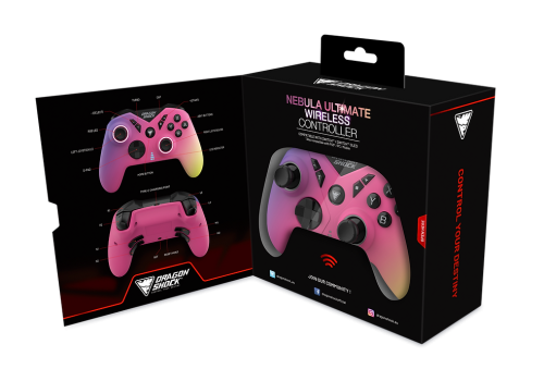 Dragon Shock 146045 Mando Multicolor Bluetooth para Nintendo Switch con Giroscopio, Botones Programables y Retroiluminación LED, 2.1+EDR, 550 mAh, Carga USB-C, Inalámbrico Dragon Shock 146045 Mando Multicolor Bluetooth para Nintendo Switch con Giroscopio, Botones Programables y Retroiluminación LED, 2.1+EDR, 550 mAh, Carga USB-C, Inalámbrico