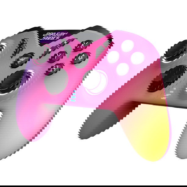 Dragonshock Nebula Pro Ultimate - Mando inalámbrico Bluetooth con botones programables, retroiluminación multi-LED, giroscopio y carga USB-C para Nintendo Switch