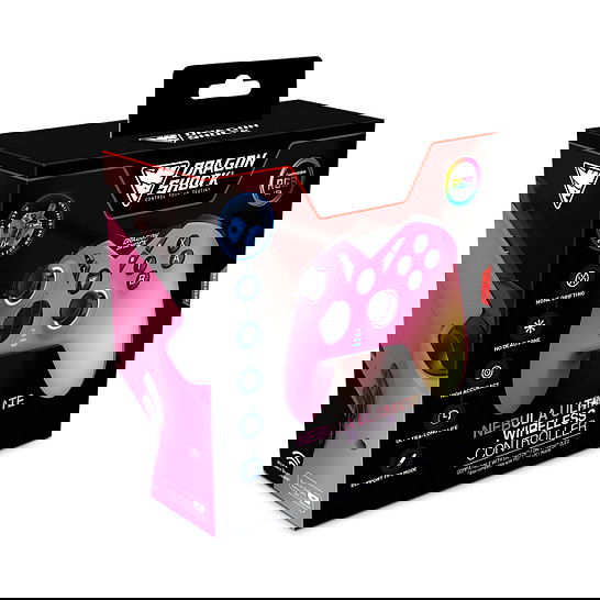 Dragonshock Nebula Pro Ultimate - Mando inalámbrico Bluetooth con botones programables, retroiluminación multi-LED, giroscopio y carga USB-C para Nintendo Switch