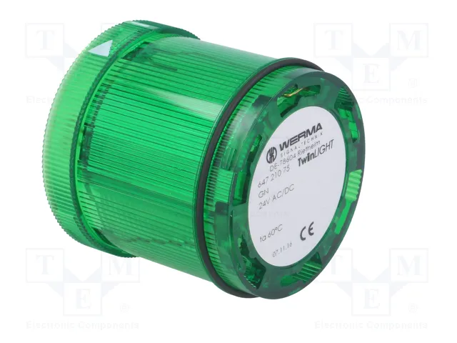 WERMA KombiSIGN 72 Señalizador Luminoso LED Verde IP65 WERMA KombiSIGN 72 Señalizador Luminoso LED Verde IP65