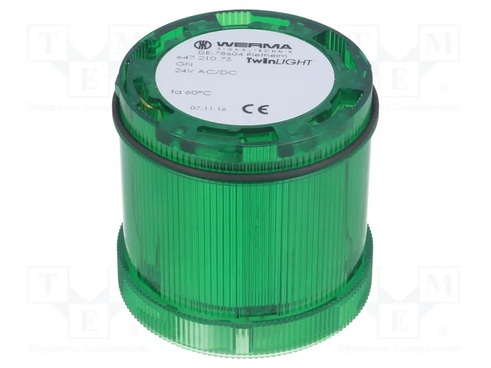 WERMA KombiSIGN 72 Señalizador Luminoso LED Verde IP65 WERMA KombiSIGN 72 Señalizador Luminoso LED Verde IP65