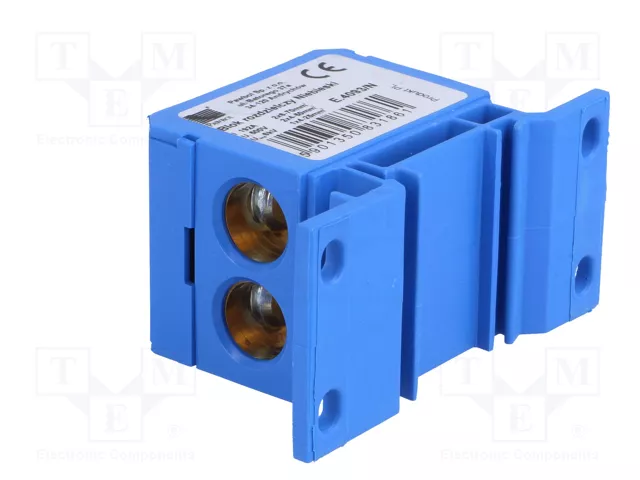 PAWBOL Bloque de distribución de 160A y 600V, azul