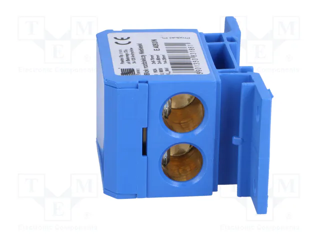 PAWBOL Bloque de distribución de 160A y 600V, azul