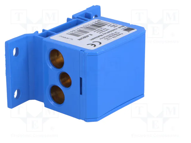 PAWBOL Bloque de distribución de 160A y 600V, azul