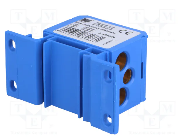 PAWBOL Bloque de distribución de 160A y 600V, azul