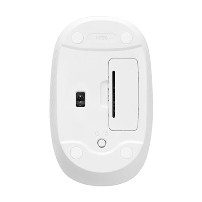 Logitech M196 - Ratón Inalámbrico Blanco, 1000 DPI, Batería 12 Meses, Bluetooth Low Energy, 76g
