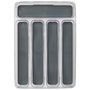 Cook Concept Porta Cubiertos 32,5x23x4,5 cm con 5 Compartimentos para Cajones de Cocina