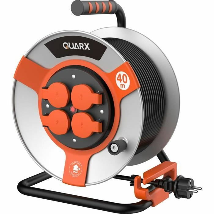Quarx Enrollador de manguera Obra 40 m H05VV-F 3G1,5 mm² Quarx Enrollador de manguera Obra 40 m H05VV-F 3G1,5 mm²