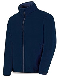 Chaqueta polar unisex azul marino con cremallera