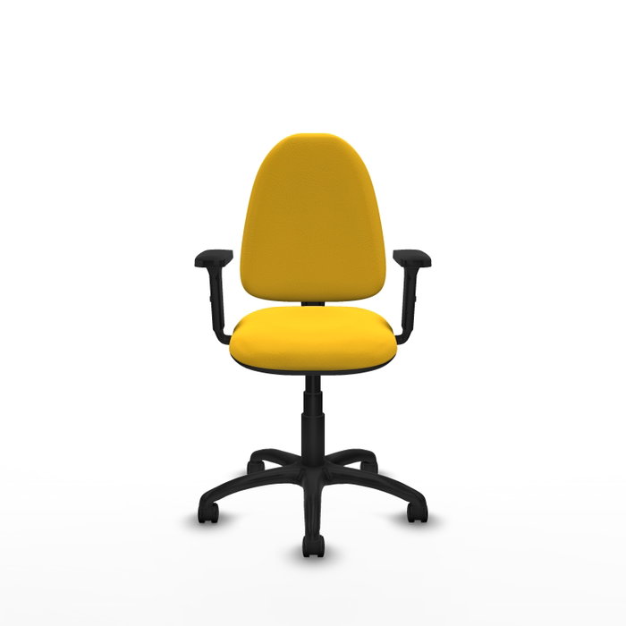 PIQUERAS Y CRESPO Silla de oficina Aýna Amarillo con mecanismo de contacto permanente