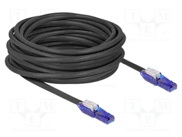 DeLOCK Cable de red Cat.6 U/UTP 10m con conectores angulares 80931