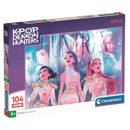 CLEMENTONI Puzzle Super Kpop Demon Hunters 104 Piezas, Tamaño 38x27cm
