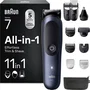 Braun MGK7540 Recortadora Multiusos para Barba y Cuerpo, Resistente al Agua, Autonomía 120 Min, Color Negro