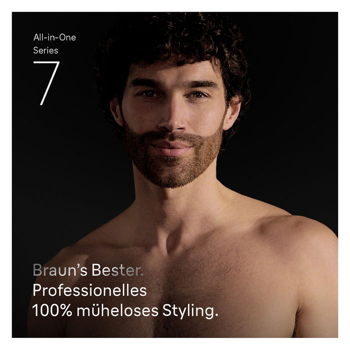 Braun Series 7 All-in-One Style Kit AIO7540 245036 - Máquina de Afeitar Eléctrica Recargable Color Azul Metálico Profundo con 11 Accesorios