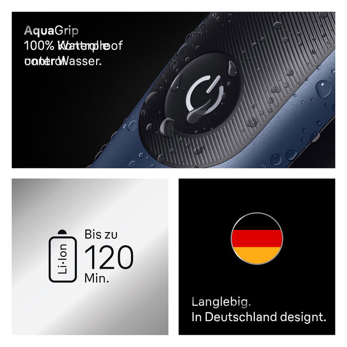 Braun Series 7 All-in-One Style Kit AIO7540 245036 - Máquina de Afeitar Eléctrica Recargable Color Azul Metálico Profundo con 11 Accesorios