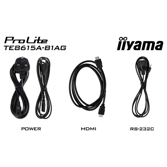 Iiyama TE8615A-B2AG Panel Plano Interactivo 86 pulg. 4K UHD Android 14