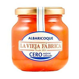 LA VIEJA FABRICA Mermelada de Albaricoque Cero Azúcar Refinado, 280g - Sin Azúcares Añadidos