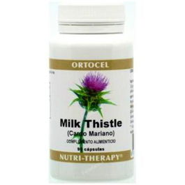 ORTOCEL NUTRI-THERAPY Cardo Mariano Extracto 90Cap. con Silimarina para la Salud Hepática