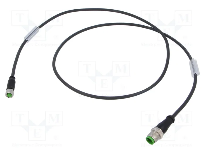 MURRELEKTRONIK Cable para sensores M12 macho recto a M8 hembra recto, 3 pines, 1m MURRELEKTRONIK Cable para sensores M12 macho recto a M8 hembra recto, 3 pines, 1m