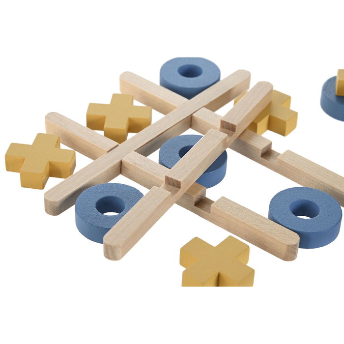 DKD Home Decor Juego de Mesa Tic Tac Toe de Madera Multicolor DKD Home Decor Juego de Mesa Tic Tac Toe de Madera Multicolor