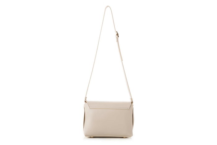 Lucky Bees 1278 Bolso Bandolera Mujer, Color Crema, Piel de Polivinilo, Elegante y Duradero, Elegante y Práctico