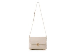 Lucky Bees 1278 Bolso Bandolera Mujer, Color Crema, Piel de Polivinilo, Elegante y Duradero, Elegante y Práctico