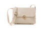 Lucky Bees 1278 Bolso Bandolera Mujer, Color Crema, Piel de Polivinilo, Elegante y Duradero, Elegante y Práctico