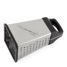 Rallador de 4 lados en acero inoxidable con mango de ABS 021121702