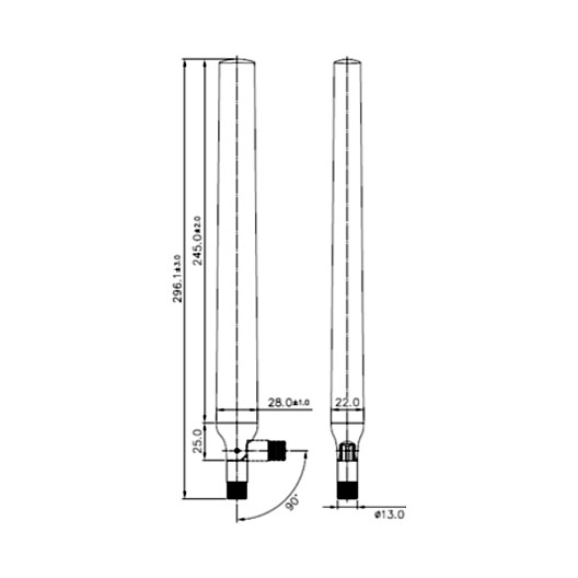 DeLOCK Antena WLAN 88991 con conector RP-SMA, 9 dBi, negra