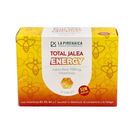 La Pirenaica Total Jalea Energy - Complemento Alimenticio con Jalea Real y Vitaminas para Energía - 10 Viales