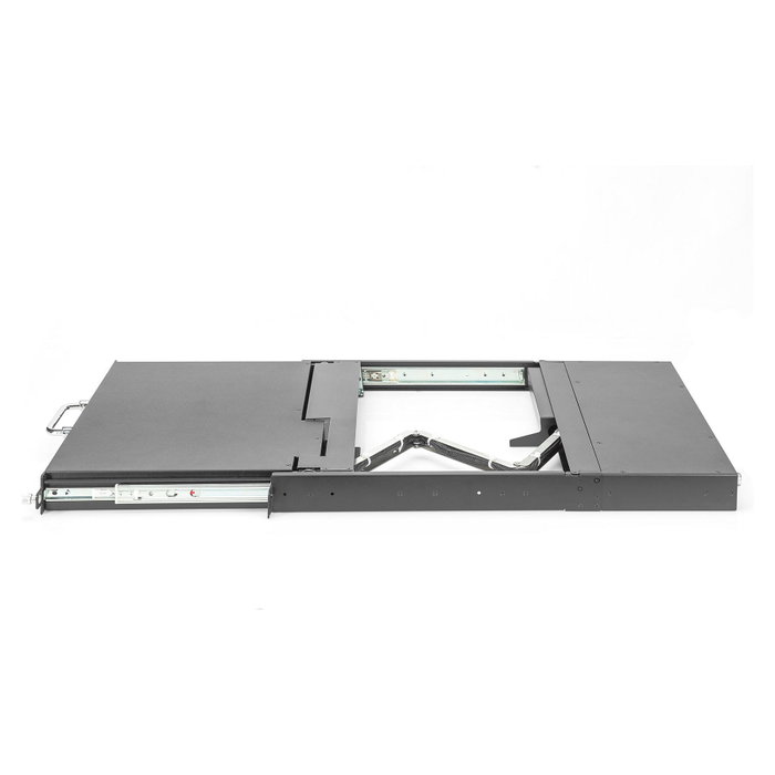 Consola kvm digitus modular hd lcd con 17" tft 8 puertos vga, conmutador kvm negro, distribuciÓn de teclado alemÁn, conmutador k