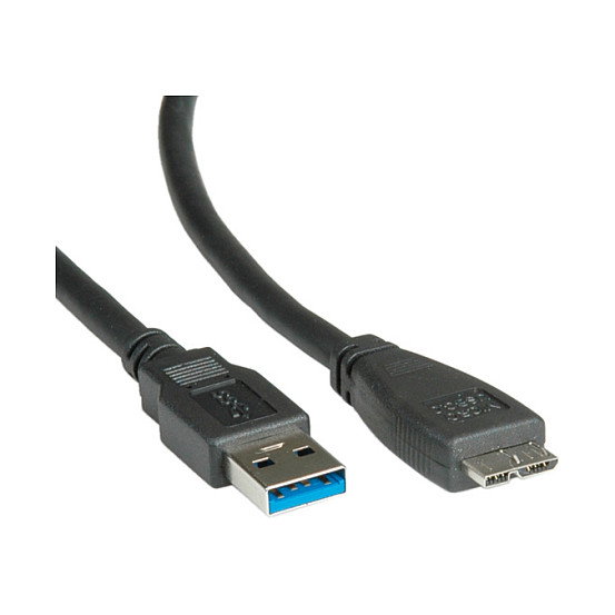 ROLINE 11.02.8875 Cable USB 3.2 Gen 1 A a Micro-B Macho/Macho Negro 2m ROLINE 11.02.8875 Cable USB 3.2 Gen 1 A a Micro-B Macho/Macho Negro 2m