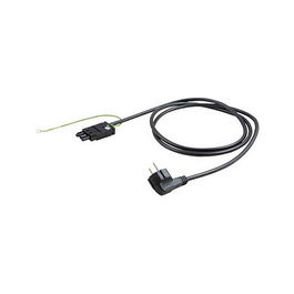 Bachmann GST18 Gertezuleitung CEE7/7 Erdanschluss, Cable de extensión con conexión a tierra, 5 metros, Negro