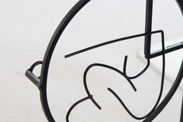 DKD Home Decor Decoración de Pared Moderno Negro Metal 2.5 x 28.5 x 37 cm (4 Unidades)