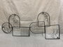 DKD Home Decor Decoración de Pared Metal 37x2,5x28,5 Surtido de 2