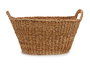 Giftdecor Cesto Asa Ovalado Gra 20L Marrón Alga de Mar 60x28x40cm (Set de 6)
