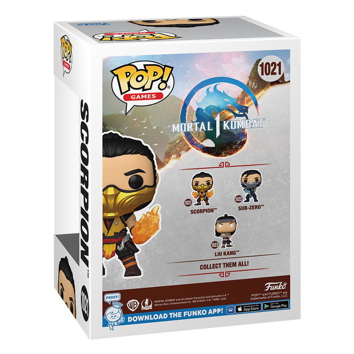 Mortal Kombat POP! Games Vinyl Figura Scorpion 9 cm