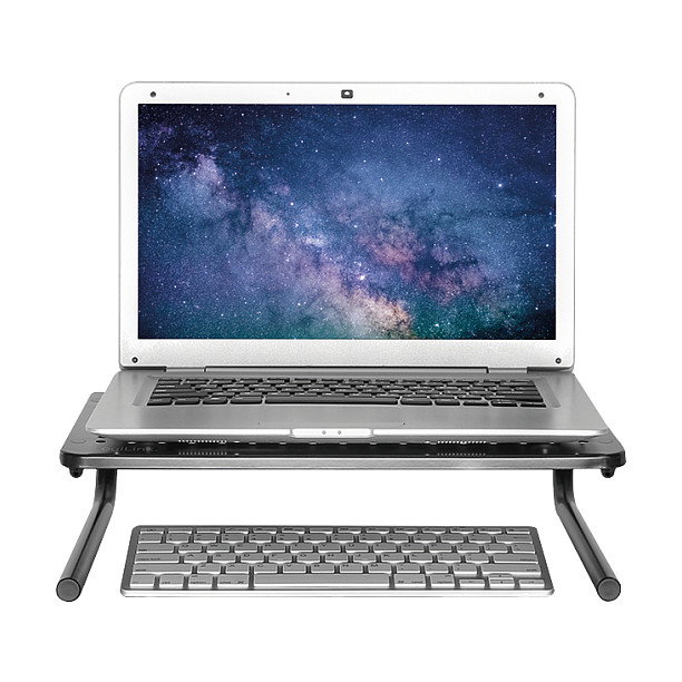 LogiLink Soporte para Monitor o Notebook en Plástico, Acero Inoxidable y Aluminio