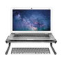 LogiLink Soporte para Monitor o Notebook en Plástico, Acero Inoxidable y Aluminio
