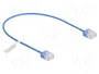 DeLOCK Cable de red Cat.6 UTP Ultra Slim 0,3 m Azul