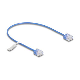 DeLOCK Cable de red RJ45 Cat.6 UTP Ultra Slim 0,3 m Azul