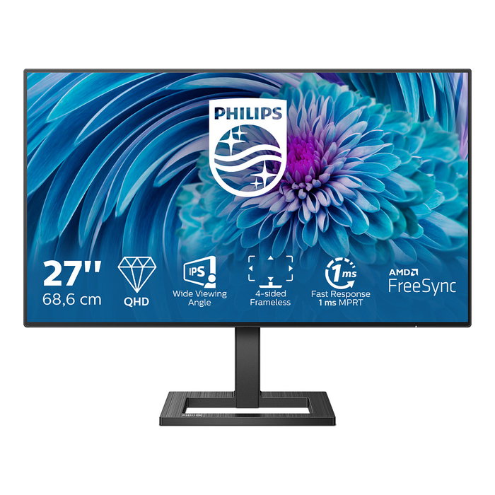 Philips 275E2FAE Monitor 27 Pulgadas (68.6 cm) QHD 2560x1440 IPS, 75Hz, AMD FreeSync, 2xHDMI+DP, Altavoces, Negro Philips 275E2FAE Monitor 27 Pulgadas (68.6 cm) QHD 2560x1440 IPS, 75Hz, AMD FreeSync, 2xHDMI+DP, Altavoces, Negro